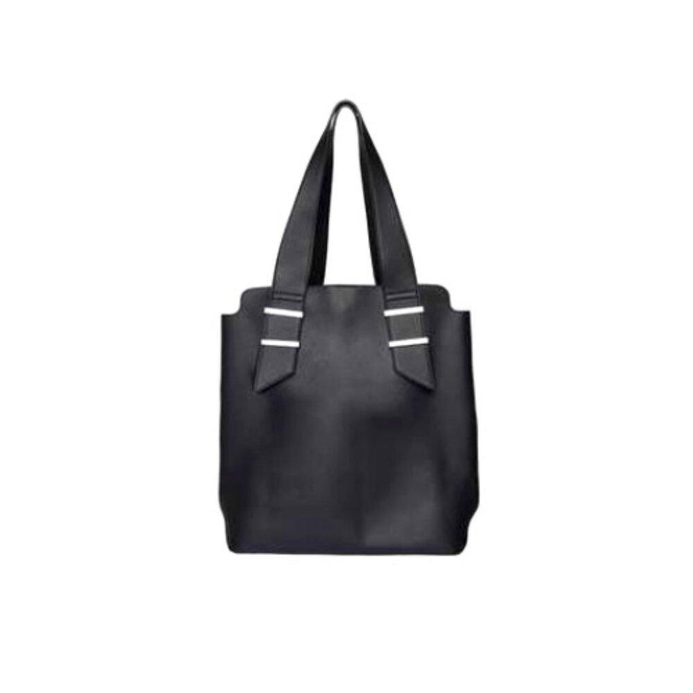 Lionel Handbags Brielle Tote 100% Vegan 15"x13"x4.3" Black NWT